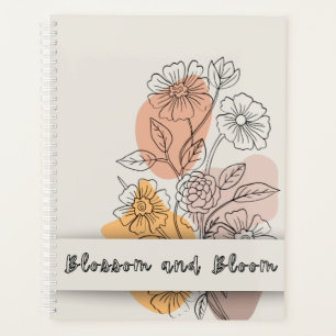 Girly floral aesthetic daily gift for her Planner