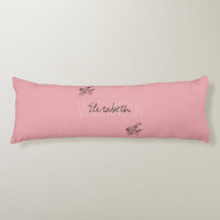Girly Floral Calligraphy Name pink blush red