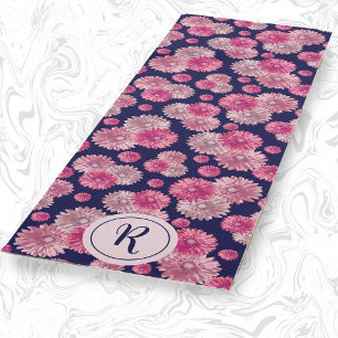 Girly Floral With Modern Pastel Flowers Gym Yoga Mat