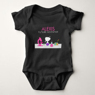 Girly Future Scientist Baby Bodysuit