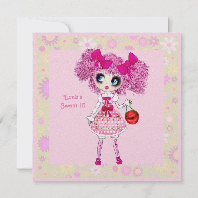 Girly Gifts Harajuku Girl style Invitation (Front)
