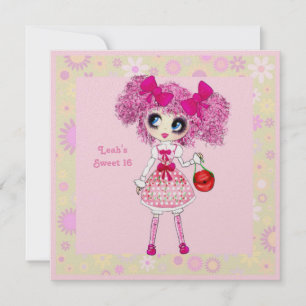 Girly Gifts Harajuku Girl style Invitation