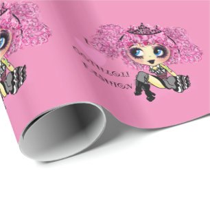 Girly Gifts Harajuku Girl style Wrapping Paper