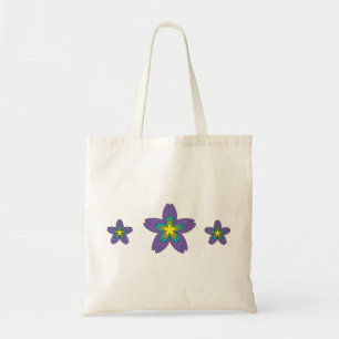 Girly Girl Cartoon Flower stars tote Bag