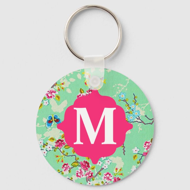 Girly Girl Monogram Key Chain (Front)