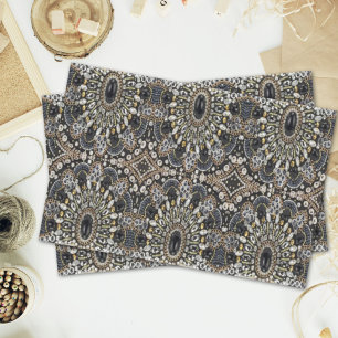 girly glam art deco black gold bohemian tissue paper