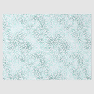Girly Glam Mint Leopard Print Tissue Paper
