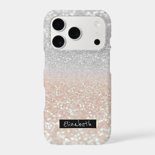 Girly Glitter Bokeh Ombre - Personalised