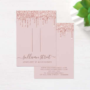 Girly Glitter Drip Hair Clip Jewellery Display Car