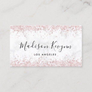 Girly Glitter modern Business Card