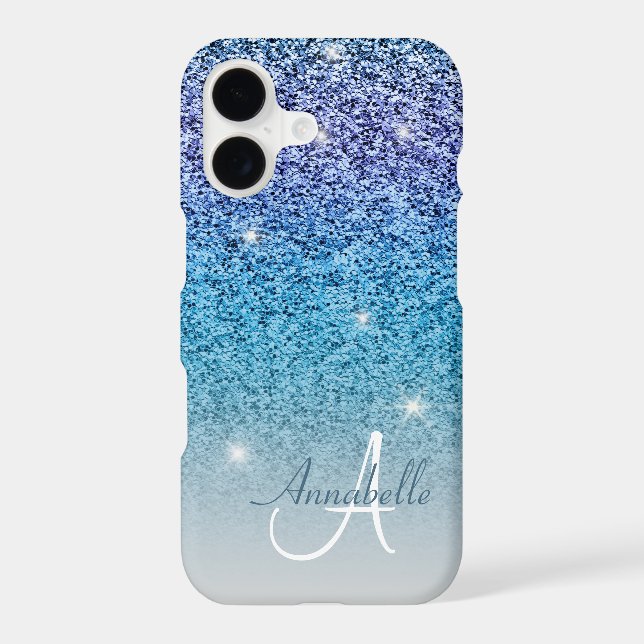 Girly glitter rainbow monogram (Back)