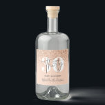 Girly glitter sparkle modern 30th birthday  liquor bottle label<br><div class="desc">Girly glitter sparkle modern 30th birthday party bottle label Part of a collection.</div>