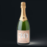 Girly glitter sparkle modern 30th birthday  sparkling wine label<br><div class="desc">Girly glitter sparkle modern 30th birthday party bottle labels. Part of a collection.</div>