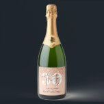 Girly glitter sparkle modern 30th birthday  sparkling wine label<br><div class="desc">Girly glitter sparkle modern 30th birthday party bottle labels. Part of a collection.</div>
