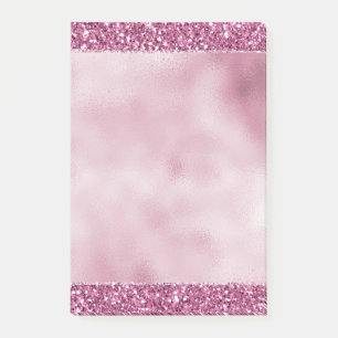 Girly Glitzy Pink Glitter Post-it Notes