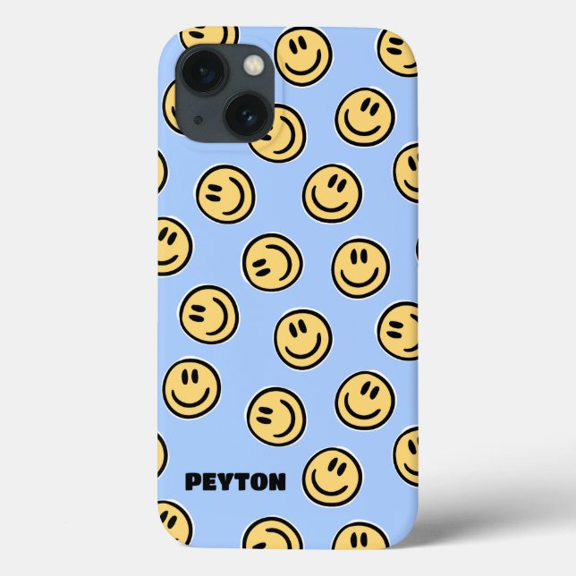 Girly Happy Smile Face Preppy Phone Case (Back)