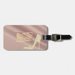 Girly , High Heel , Monogram-Personalised Luggage Tag