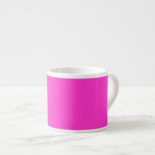 Girly Hot Pink Colour Background Customise It! Espresso Cup