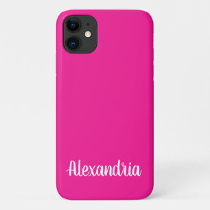Girly HOT PINK Solid Colour Case-Mate iPhone Case