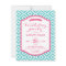 Girly Ikat Diamonds Birthday Party Invitation