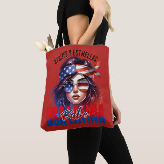 Girly Latina Fourth of July Independence Day Cook Tote Bag