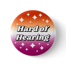 Girly Lesbian Flag Gradient Hard of Hearing