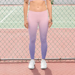 Girly Light Pink Periwinkle Gradient Leggings<br><div class="desc">A classic light pink and soft periwinkle gradient background.
A modern whimsical design for her yoga leggings. 
The periwinkle and pink colours blend into various shades of bluish purple.</div>