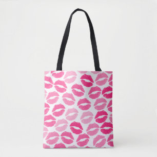 Girly lipstick tote bag