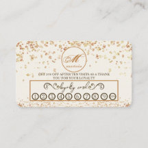 Girly Luxury Gold Glittery Monogram Beauty Salon