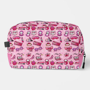 Girly Makeup - Pink Dopp Kit