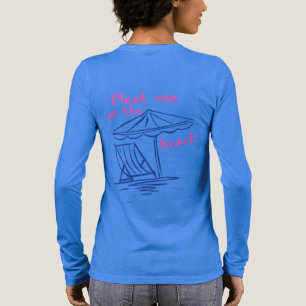 Girly Meet Me At The Beach Tri-Blend Shirt