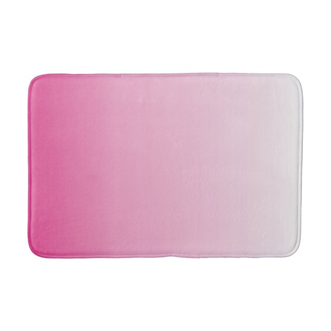 girly minimalist dusty rose cherry blossom pink bath mat (Front)