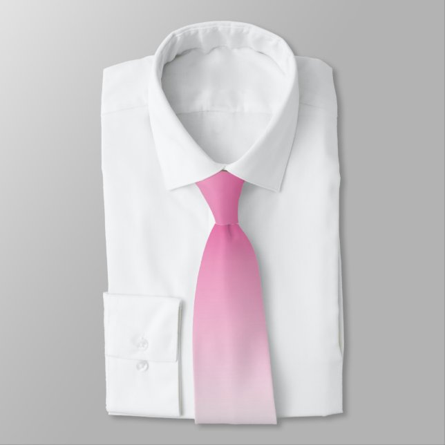 girly minimalist dusty rose cherry blossom pink tie (Tied)
