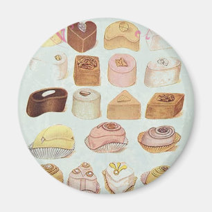 girly mint green french dessert sweet chocolate magnet