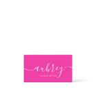 Girly Modern Calligraphy Pink