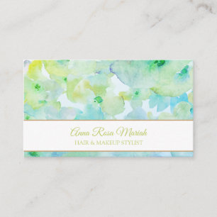 *~* Girly Modern Chic Floral Pattern Beauty Spa Business Card