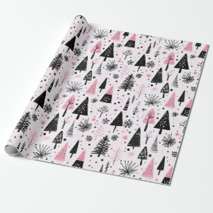 Girly Modern Christmas Wrapping Paper
