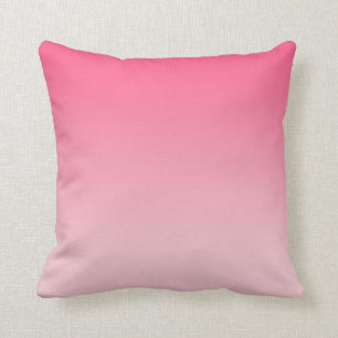 Girly Modern Pink Ombre Cushion