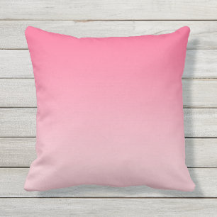 Girly Modern Pink Ombre Outdoor Cushion