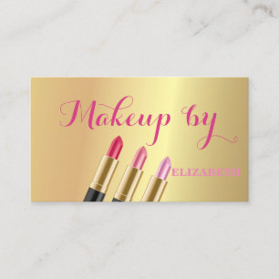 Girly Modern Professional, Black ,Lipstick Business Card