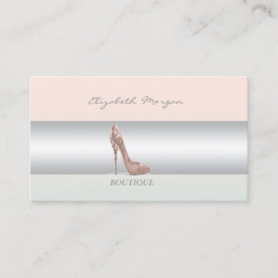 Girly Modern Professional High Heel Business Card