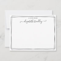 Girly Monogram Signature Script From The Desk Of 