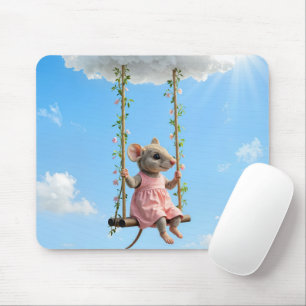 Girly Mouse On a Swing Mouse Pad