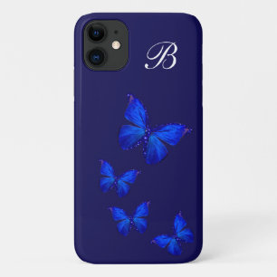 Girly Nature Butterfly Monogram Case-Mate iPhone Case