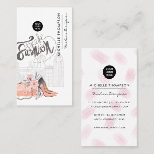 Girly New York Fashion Week Designer Business Card