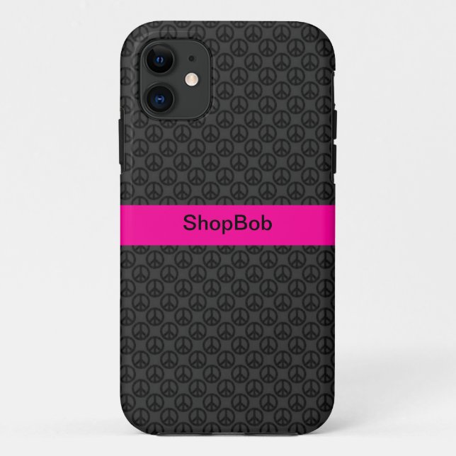 Girly peace patterns Case-Mate iPhone case (Back)