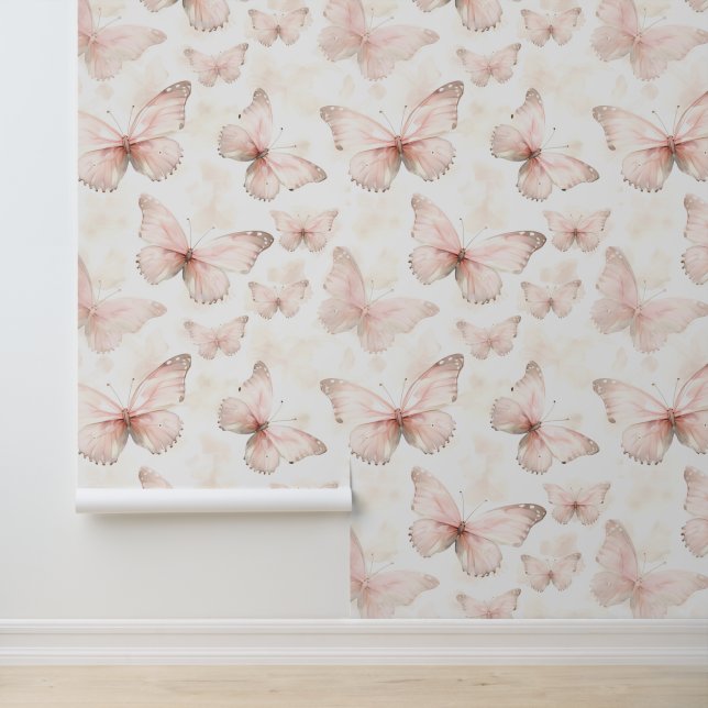 Girly Pink Butterflies Wallpaper (Application)