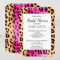 Girly Pink Cream Black Leopard Print
