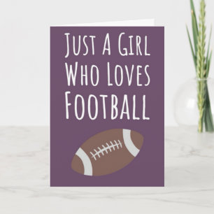 Girly Pink Football Card