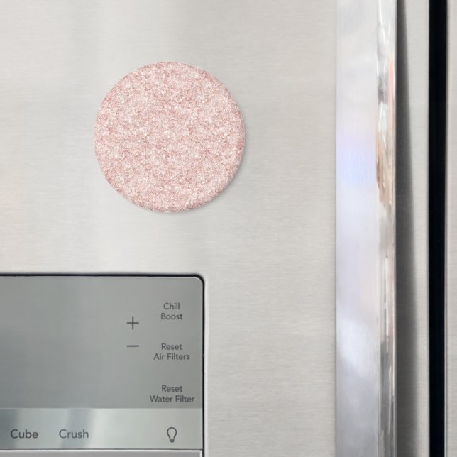 Girly Pink Glitter Birthday Magnet (In Situ (Fridge))